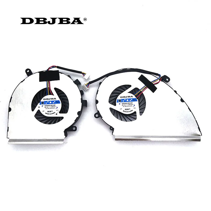 CPU GPU Fan For MSI GP72VR GE72VR Laptop CPU Cooling Fan PAAD06015SL N366 N372 4PIN 