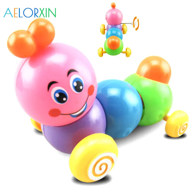 

3Pcs/Lot Cute Cartoon Colorful Insect Wind Up Baby Toys Children Developmental Educational Toy Infant Running Clockwork Toys