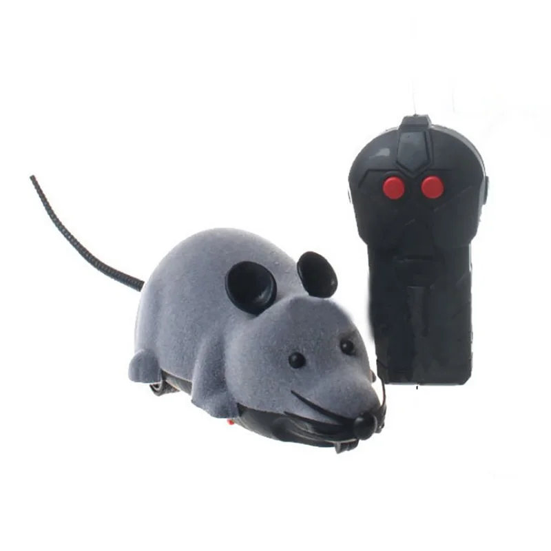 Pet Cat Dog Funny Electric RC Rat Mouse Wireless Remote Control Simulation Mouse Whole Child Kitten Playing Toy Birthday Gift