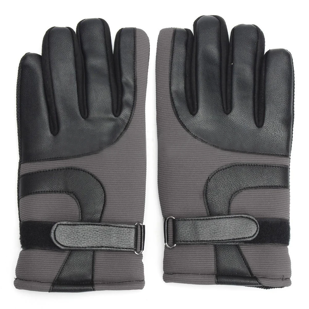

Winter Ski Snowboard Snow Sports Thermal Waterproof Mens Women Full Finger GloveMain, Black