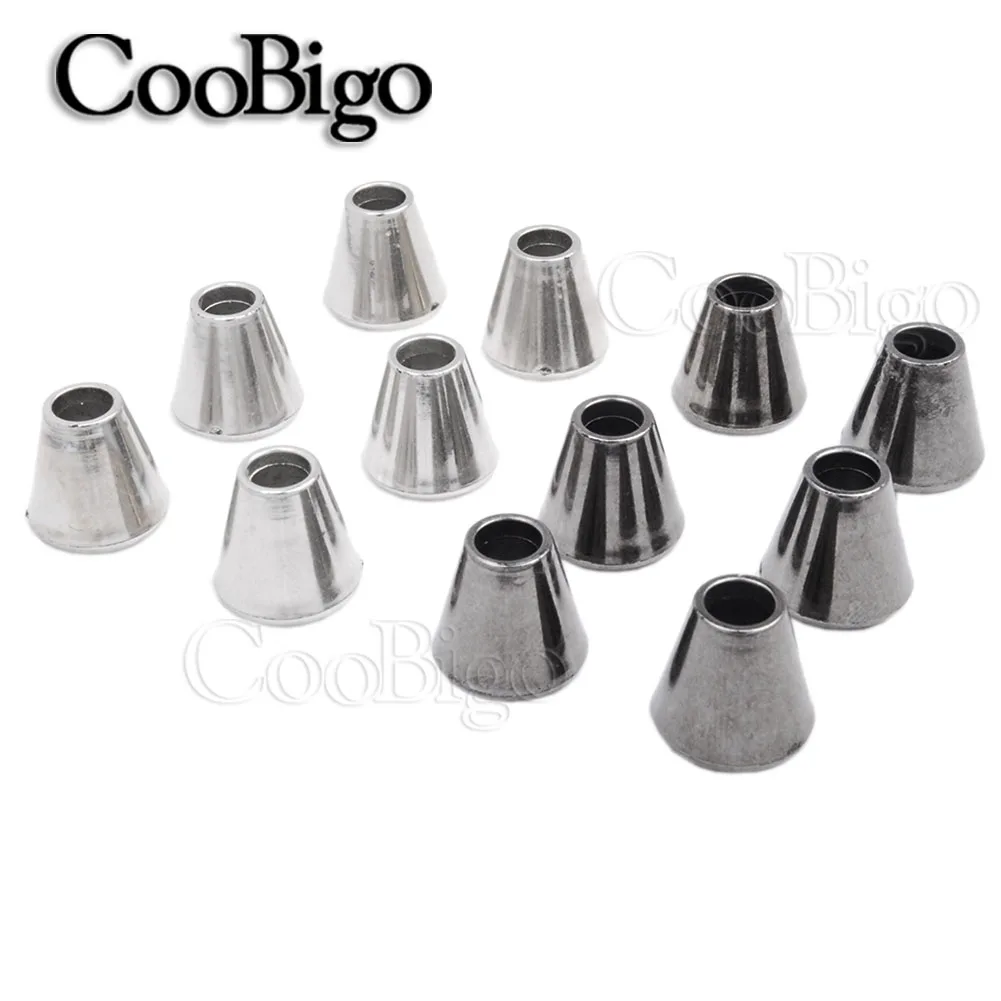 

100pcs Pack Plastic Bell Stopper Cord Lock Ends Toggle 4.8mm Hole Without Lid Clip Rope for Sportswear Backpack Bags DIY Kits