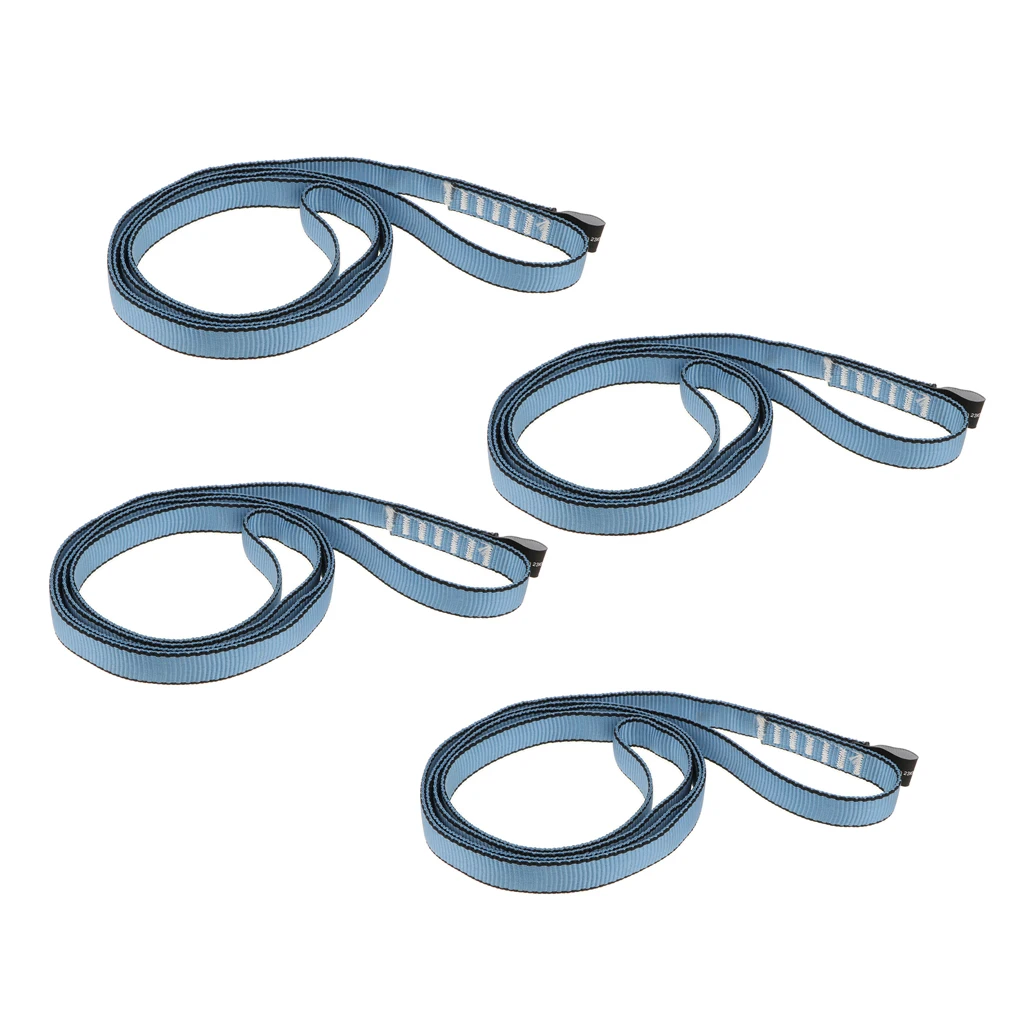 

4 Pieces 23KN Climbing Sling Fall Protection Safety Webbing Strap Belt