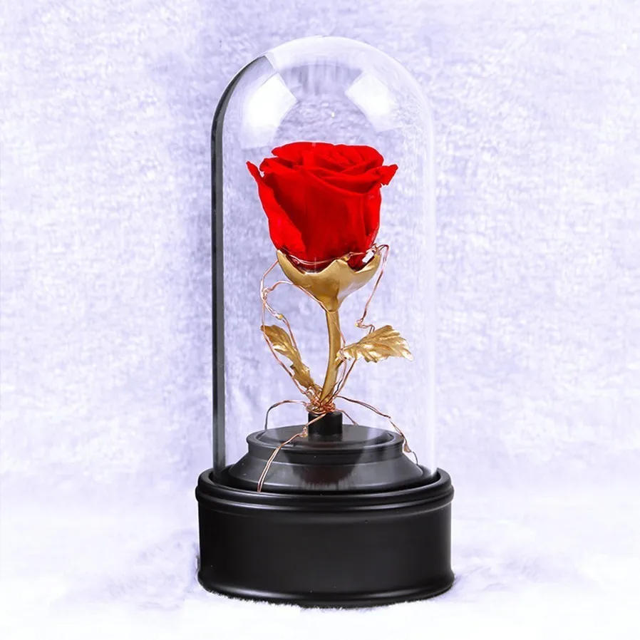 

Music Box Preserved Rose Forever Rose Eternal Rose Gift For Her Christmas Gift Birthday Gift Wedding Gift