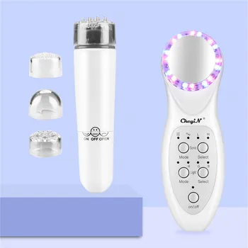 

Ultrasonic 7 LED Color Skin Photon Rejuvenation Sonic Face Care Tightening Firming+4 in 1 Mini Electric Vibration Eye Massager