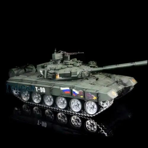 Henglong 1/16 зеленый 6,0 поколения инфракрасный боевой T90 rc Танк 3938 360 револьверная вращающаяся металлическая дорожка W/Link Red Eye