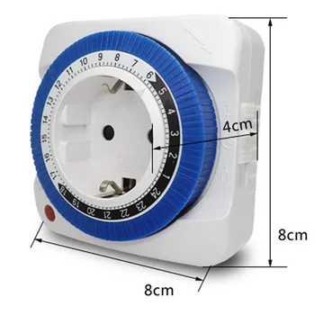 

Hot Socket Mechanical Program Timer Switch Socket Wall Outlet ProtectorEnergy Saveing 125V EU/US Plug