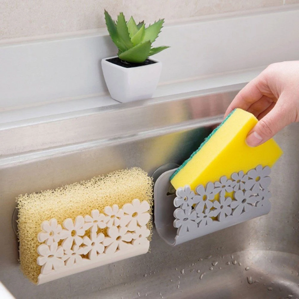Creative Foldable Sponge Holder Kitchen Storage Sink Drain Hanging