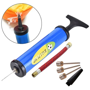 

Portable Inflatables Air Ball Pump Set with Hose Needles Nozzles for Basketball Soccer Volleyball Water Ball Random Color