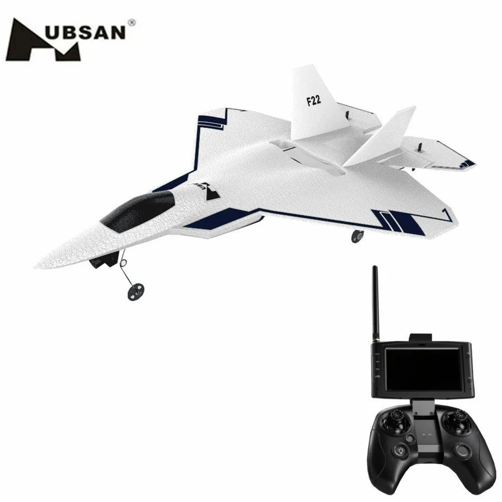 

Original HUBSAN F22 RC Aircraft With 720P HD Camera GPS EPO 4CH RC Fighter Jet 2.4GHz Fixed High Key Return Function