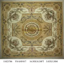 Топ Мода Tapete Подробнее О 16,5 'X 18,3' ручной Узелок толстый плюшевый французский коврик «савонри» ковер сделан на заказ ys-sav017gc88savyg2