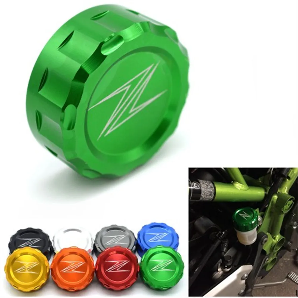 Алюминиевая Крышка Резервуара тормозной жидкости для Kawasaki Z250 Z650 Z750 Z800 Z900 Z1000/sx