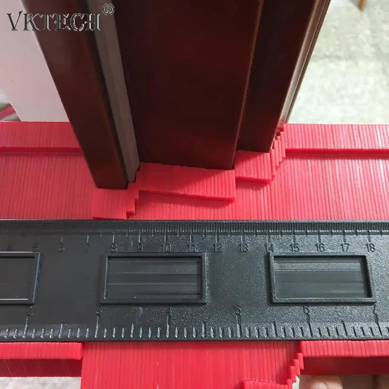  Plastic Irregular Shaper Profile Ruler Gauge Duplicator Contour Scale Template Curvature Scale Tili