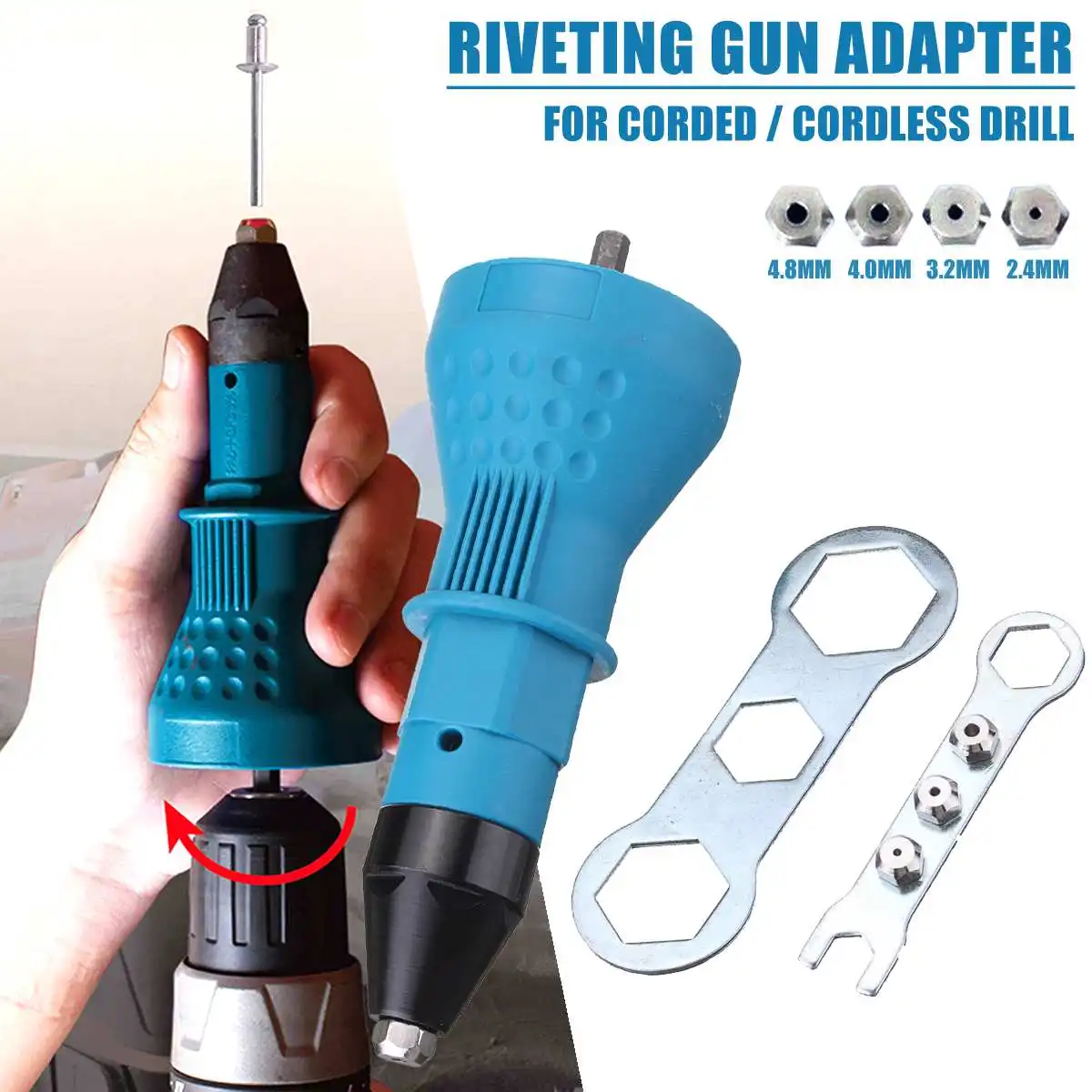 

High Quality Electric Rivet Nut Guns RivetingTool Cordless Riveting Drill Adaptor Insert Nut Tool Power Tool Accessories