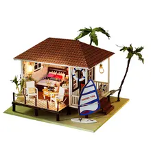 1:24 миниатюрный набор для кукольного домика для самостоятельного изготовления модель кукольного домика со светом развивающие игрушки подарок на день рождения для детей ясельного возраста