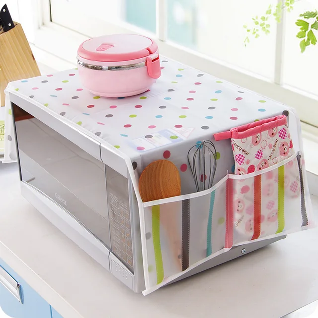 Special Price 1pc Waterproof Microwave Oven Dust Cover Colorful 2 Pockets Anti-oil Hood Durable Fashion Dot Bright Cover with Storage Bags Special Price 1pc Waterproof Microwave Oven Dust Cover Colorful 2 Pockets Anti-oil Hood Durable Fashion Dot Bright Cover with Storage Bags
