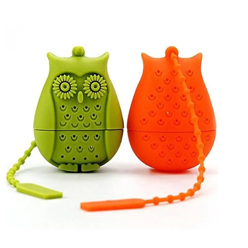 

Creative Cute Silicone Owl Tea Strainer Tea Bags Food Grade Silicone loose-leaf Tea Infuser Filter Tea Accessories A30