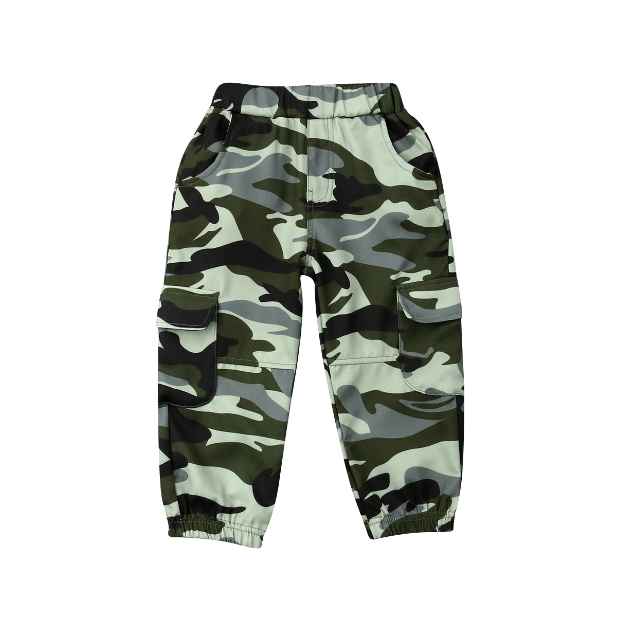 

Fashion Toddler Kid Boy Hip hop Army Casual Camouflage Trousers Long Sports Pant