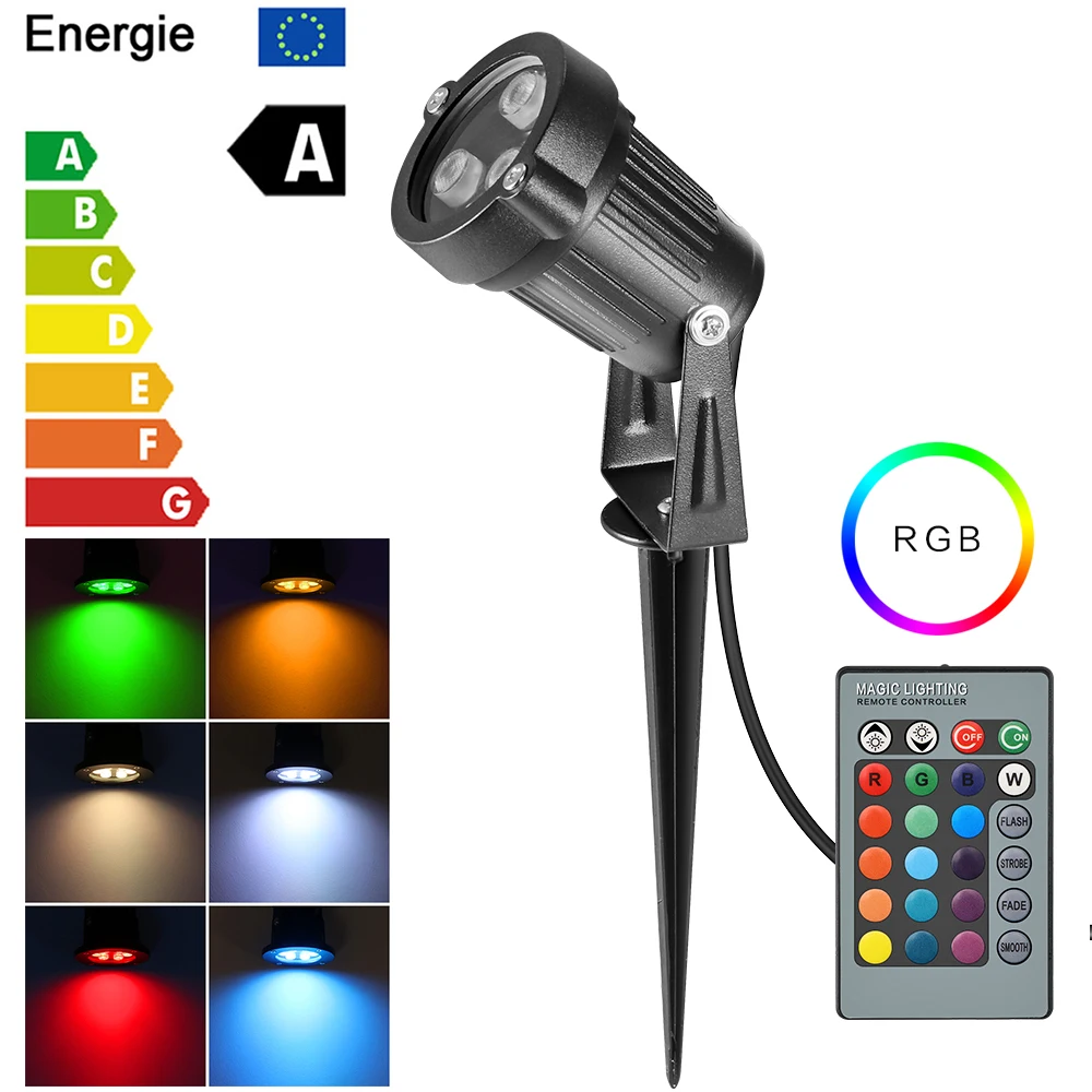 RGB 6/8/12 Вт светодиодные Ландшафтные фонари водонепроницаемый IP65 Светодиодный