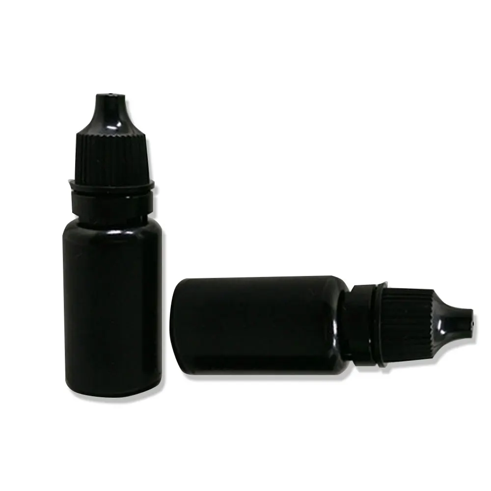 100 шт. черный 10 мл PE E жидкости бутылка легко выдавливать пластик бутылки для капельницы с крышкой с функцией защиты от вскрытия детьми иглы