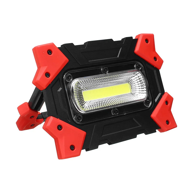 

10W Portable COB LED Work Light Lamp Circular/Rectangle Flashlight Torch Folding Hook Hand Tool For Garage Outdoors Camping