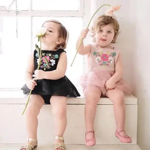 

Hot Sale Toddler Kids Baby Girls Flower Romper Jumpsuit Bodysuit Tulle Dress One-piece