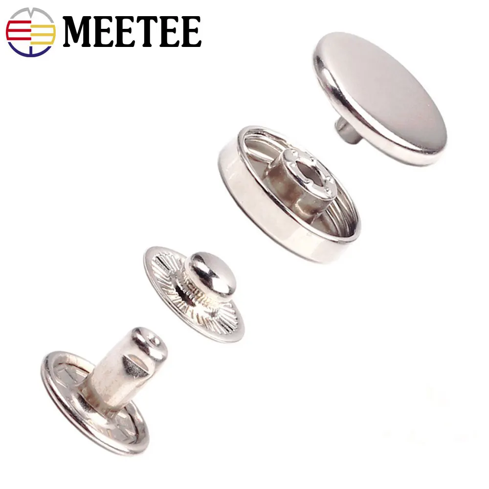 20 sets/pack Round copper snap button 15mm Metal Press Studs Snap