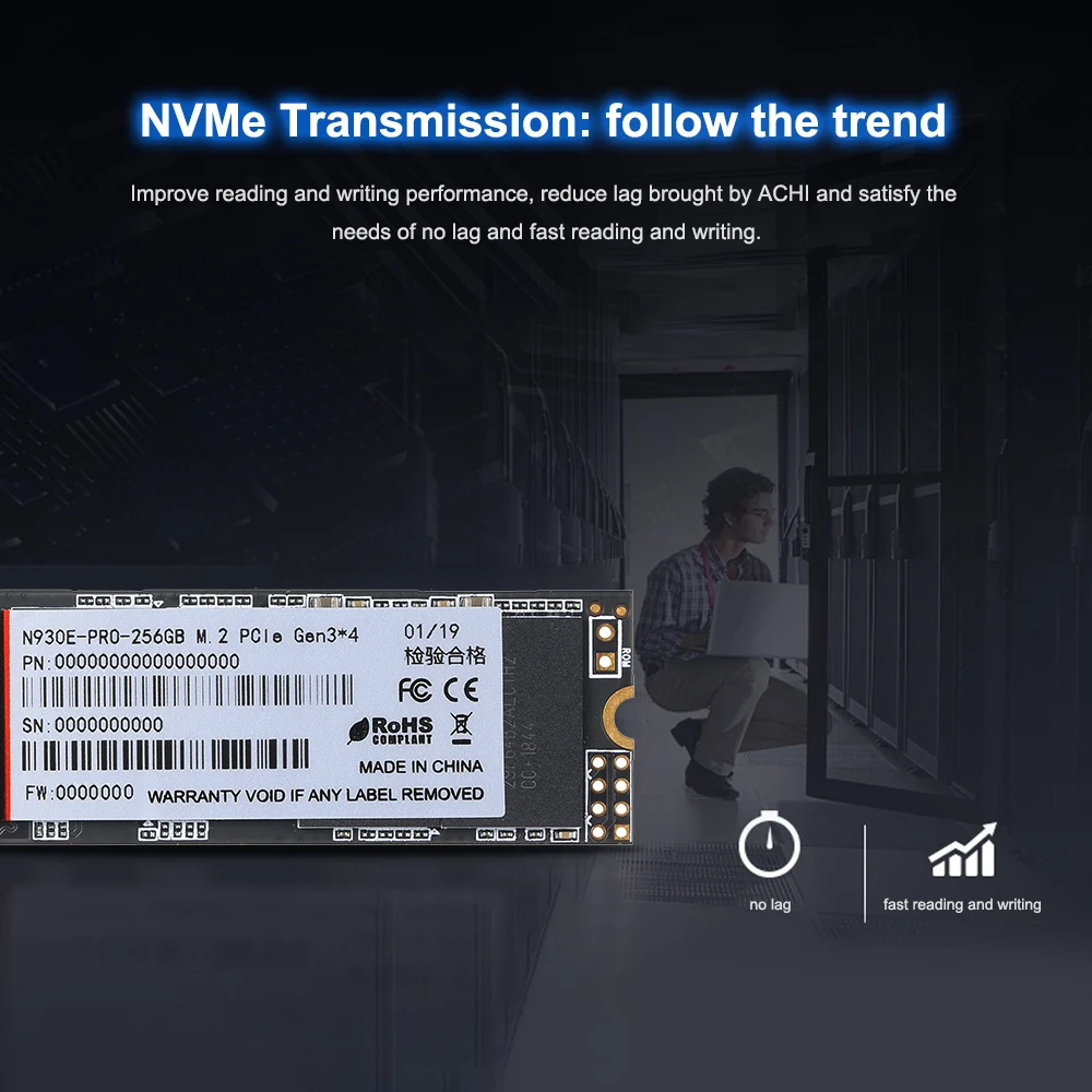 Netac N930E Pro M.2 2280 SSD 128 ГБ 256 512 NVMe PCIe Gen3 * 4 3D MLC/TLC NAND Flash Внутренний твердотельный