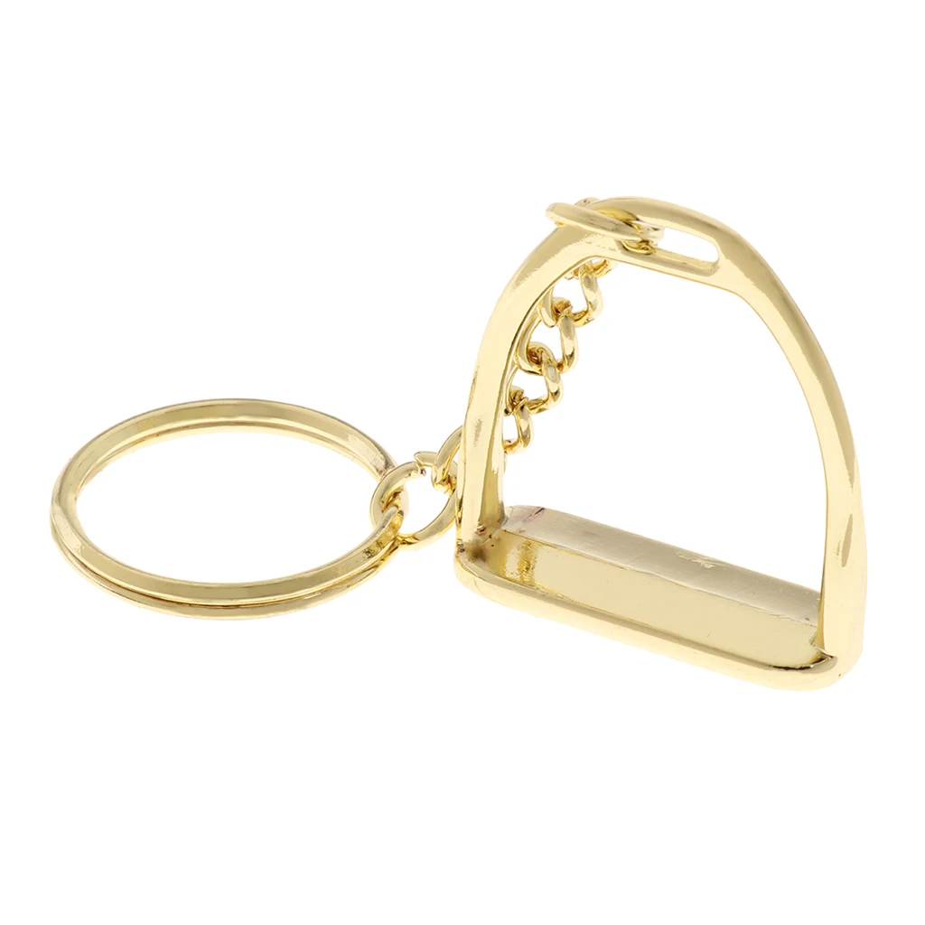 Horseshoe keychain zinc alloy keychain key ring stirrup men business bags women handbags decoration outdoor horse riding equipment supplies