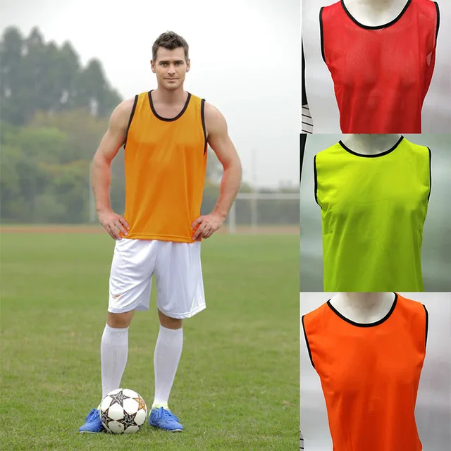 6 Pcs Adult Sleeveless Soccer Jerseys Football Group Fight Vest