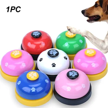 

Small Bell Dog Pet Dinner Puppy Training Called Footprint Ring Call Toy Funny