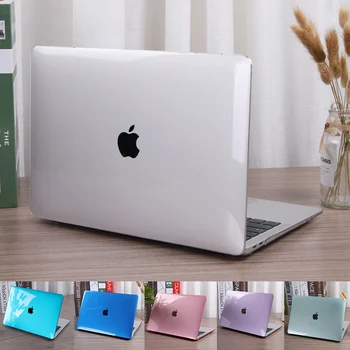 

Crystal Transparent Hard Case Shell Cover For MacBook Air Retina Pro 13 15 16 inch Touch bar A2141 A2159 2019 Air 13 A1932 Cover