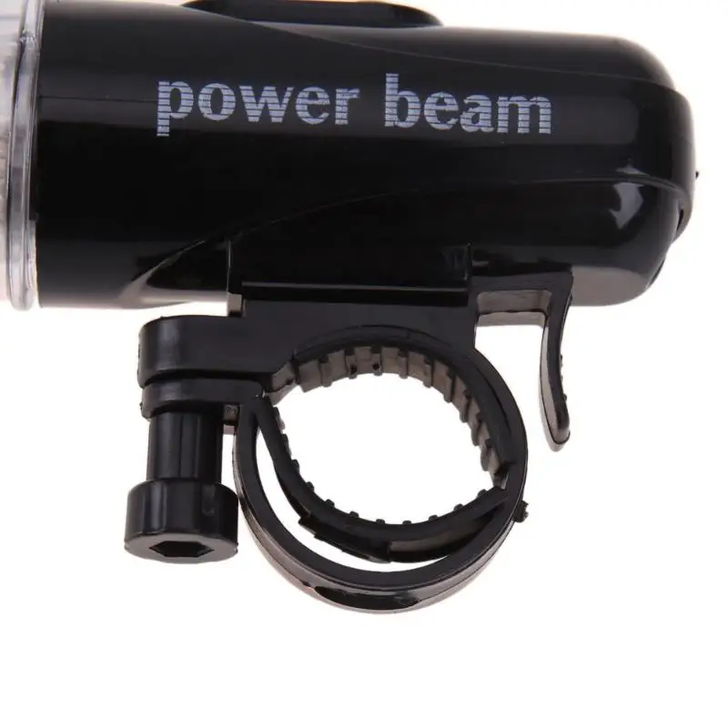 Excellent 2 Modes Waterproof 5 LED Bicycle Light Front Lamp Torch 5 LED Flashlight Black Bike Flashlight Bicycle Frame Head Lights 5