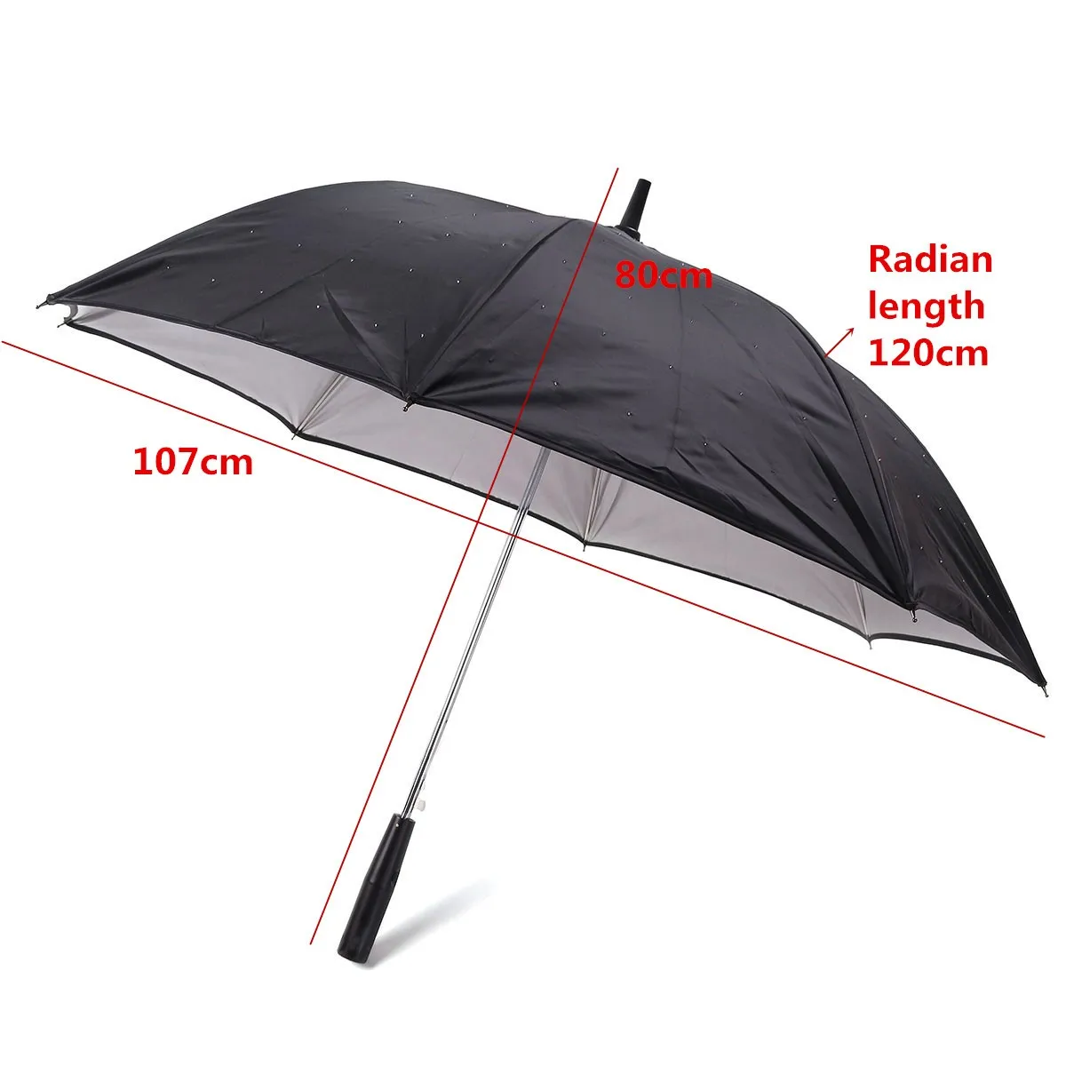 Najtaniej 23 cal na świeżym powietrzu fajne z długim uchwytem LED migające Parasol przeciwdeszczowy noc ochrony moda prezent bardzo dużym uchwytem prosto Flash Parasol