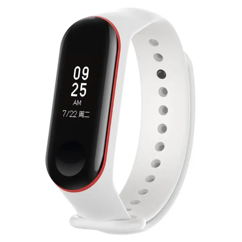 Мягкий силиконовый пористый дышащий регулируемый ремешок для часов Xiaomi Mi Band 3