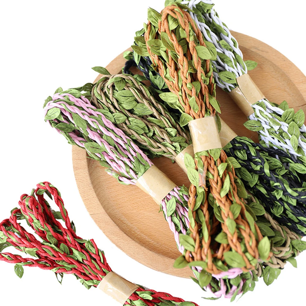 

1 Roll Plant Artificial Vine Fake Foliage Leaf Garland 10m for DIY Wedding Home Garden Decor Photography props