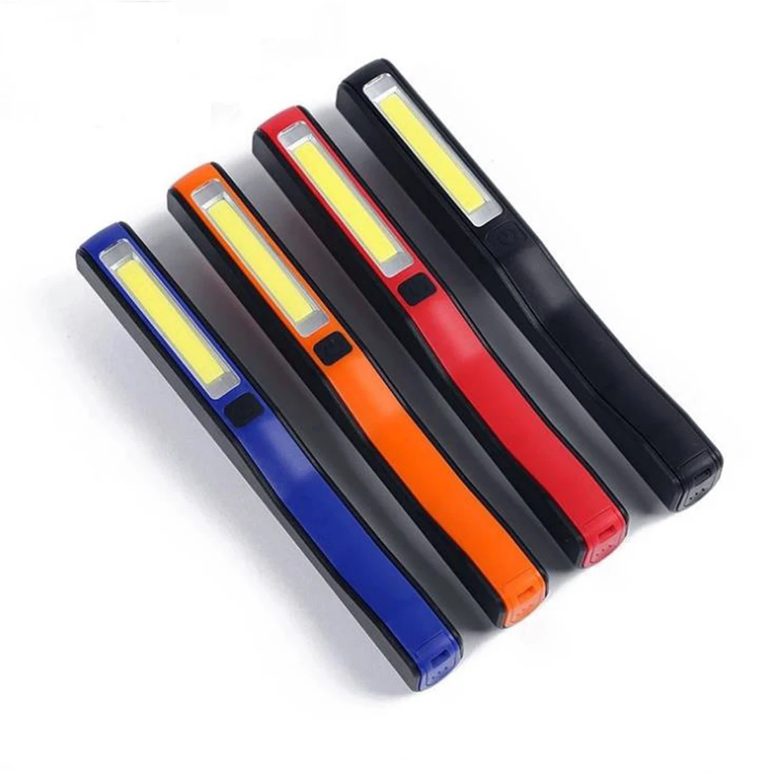 

4 Colors Mini Inspection Lamp COB LED USB Rechargeable Magnetic Pen Clip Hand Torch Flashlight Work Lights Lantern For Camping