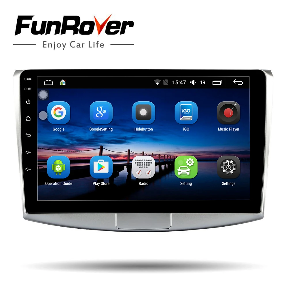 Funrover 2 din 10 1 Android 8 0 font b Car b font dvd player for