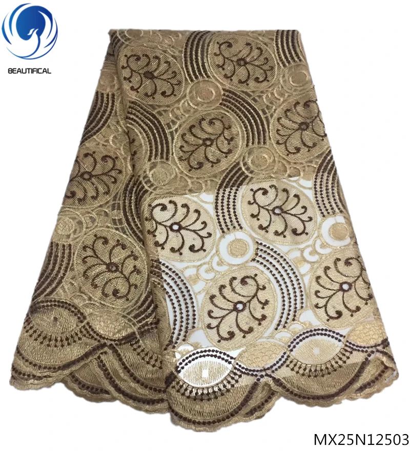 

BEAUTIFICAL african lace fabric nigerian lace fabrics tulle lace fabric african quality cheap free shipping sales cloth MX25N125