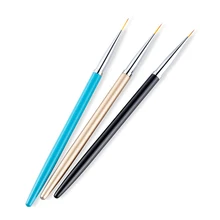 3 шт./компл., файнлайнер, набор нейлоновых волосяных с акриловыми ручками для ногтей Краски щетка для школы художник Акварельная акриловые Краски ing кисти товары для рукоделия