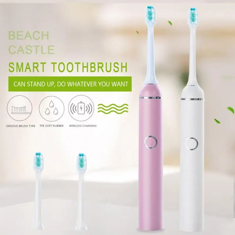 

Sonic Induction Electric Toothbrush Adult Brush Waterproof Wireless Charge 5 Modes Tooth Brushes 2019 toothbrush