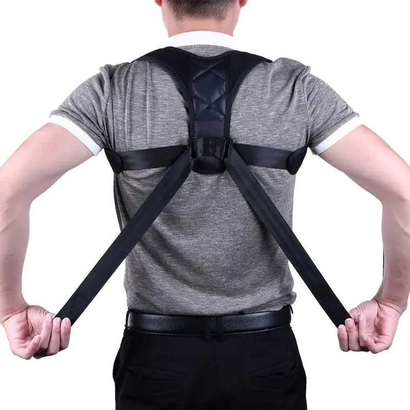 

Nylon Elastic Back Shoulder Care Kyphosis Correcting Belt Back Supporter