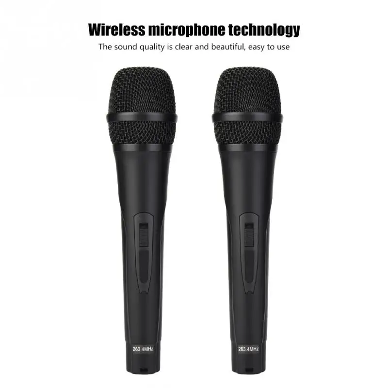 

Handheld Mini Home KTV Wireless WIFI Karaoke Machine with Two Microphone Metal Mesh Protection Net Support Reverb Adjustment