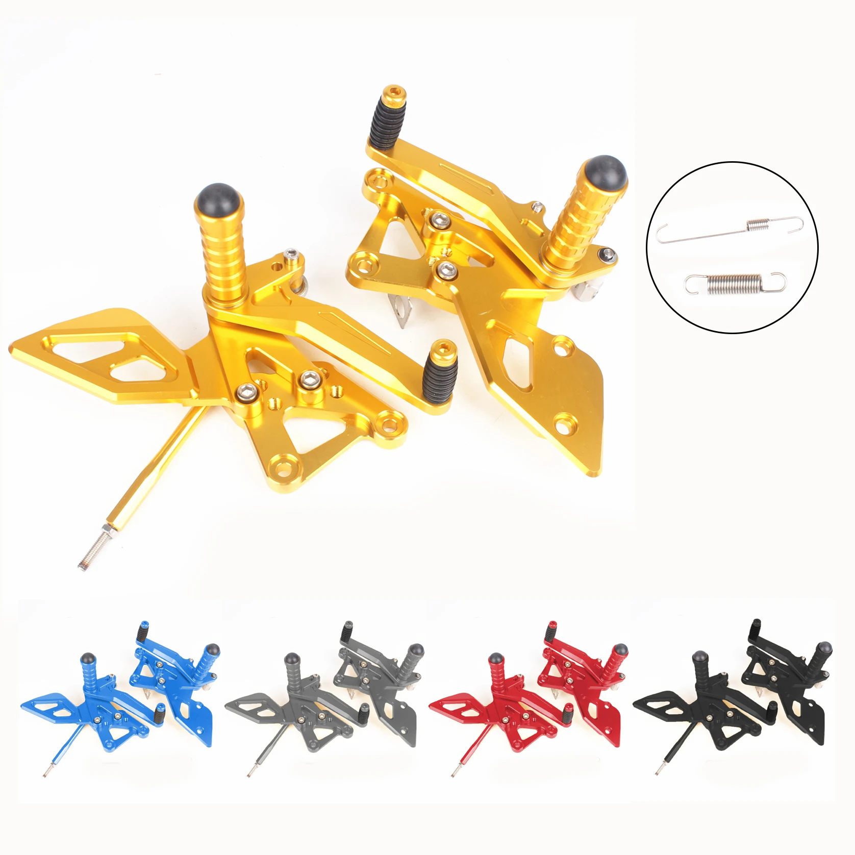 

Adjustable Rearsets Footrests Foot Pegs For Yamaha MT 03 YZF R3/R25 2015 2016 MT-03 YZF-R3 YZF-R25