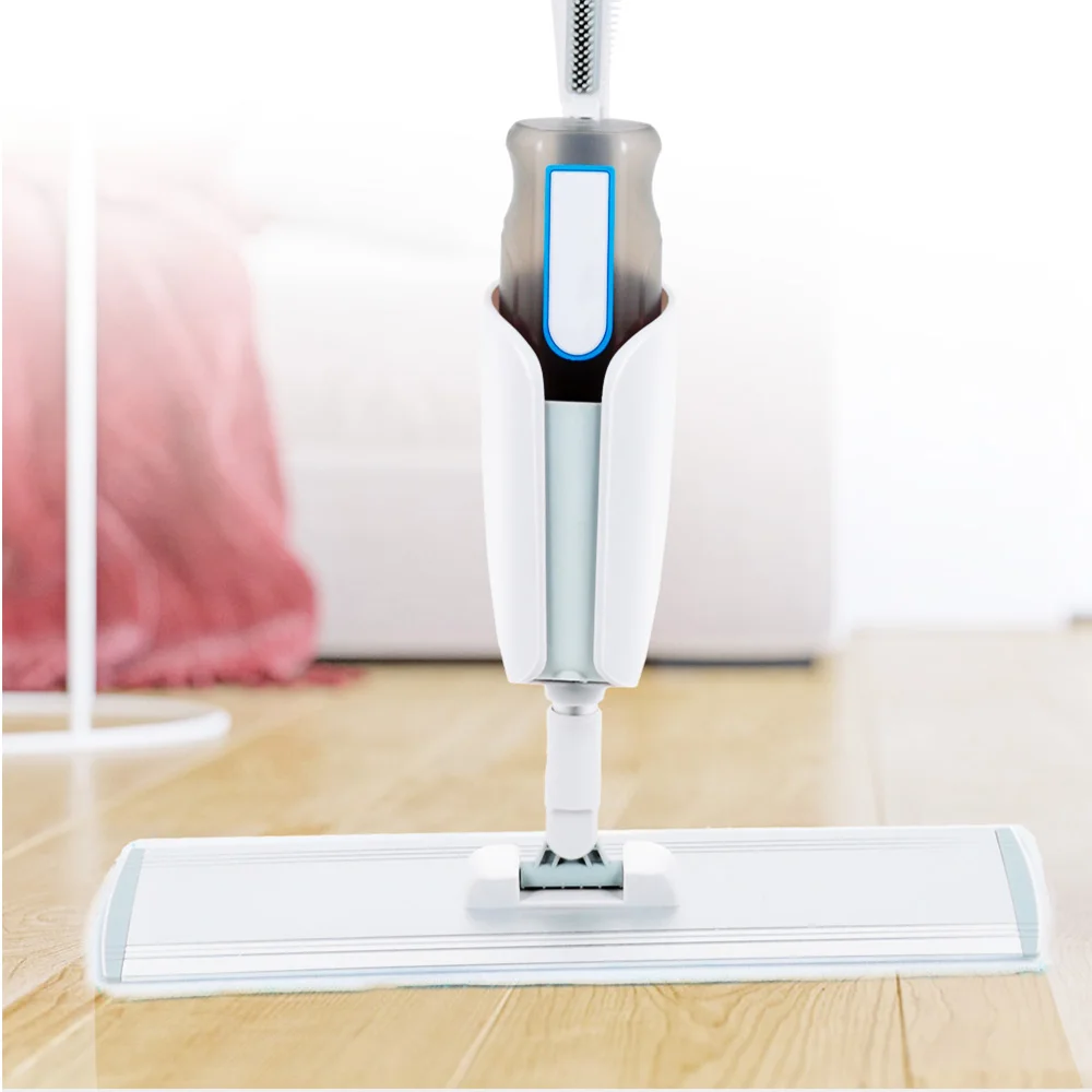 Household Spray Horizontal Board Mop with Spray Gun Steam Mop Wooden Floor Hand Wash Flat Mop Tile Home Kitchen Cleaning Tools