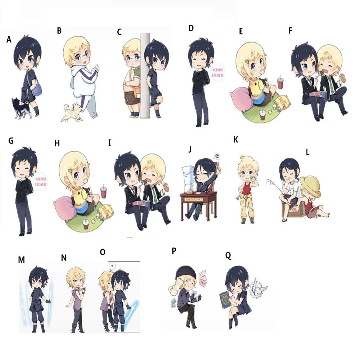 

Anime Final Fantasy XV Noctis Prompto Acrylic Keychain Strap Keyring 17 Options