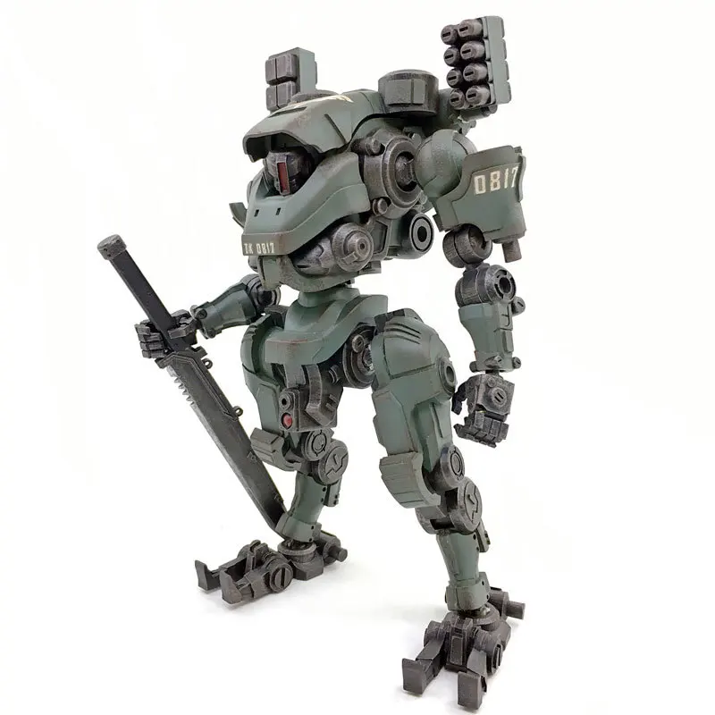 

JOYTOY Dark Source Third Generation Mech Plastic Model Iron Squad Armor Motorcycle Double Turret Movable Model Toys For Children