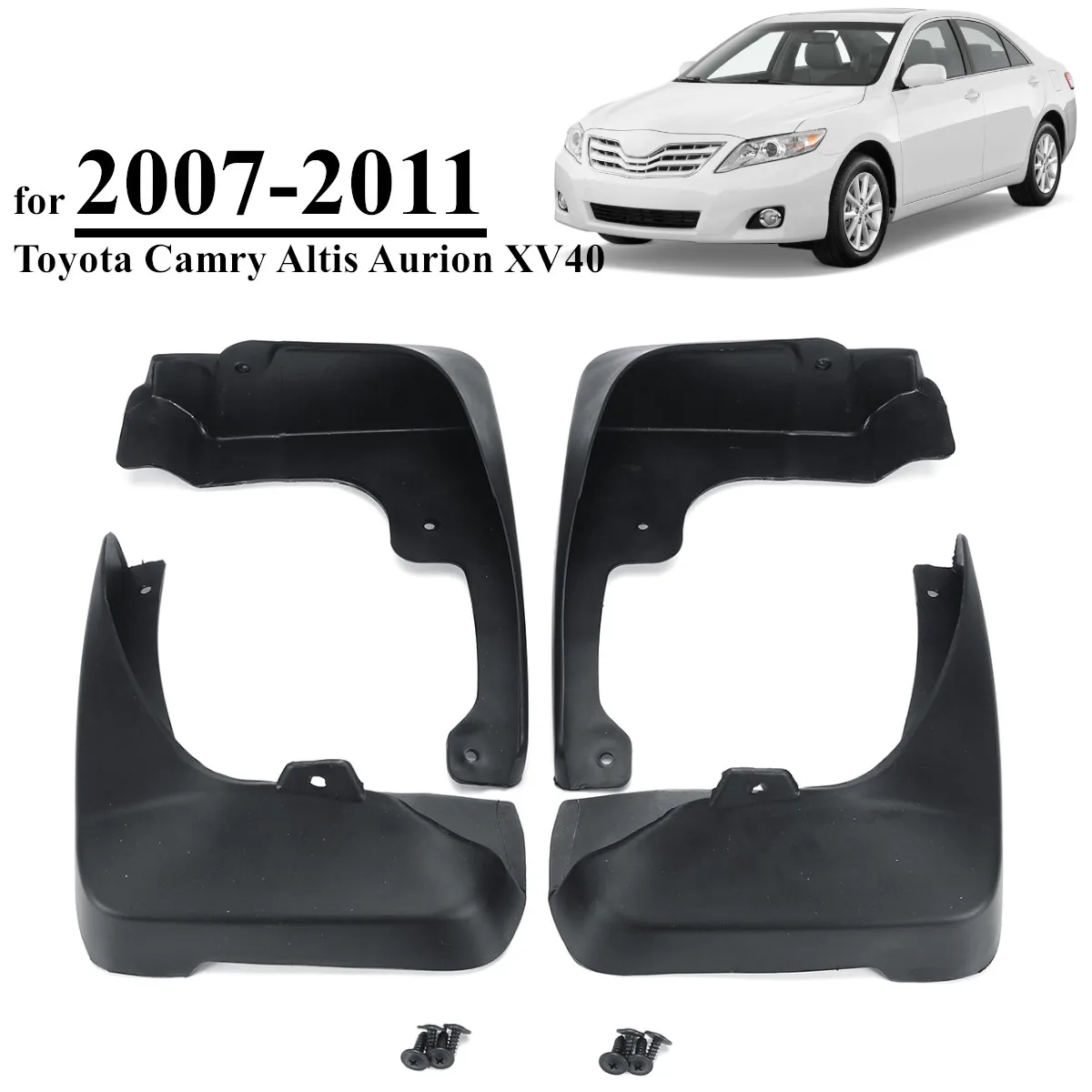 MUD FLAP FIT FOR TOYOTA CAMRY ALTIS 2007~2011 SPLASH GUARDS MUDGUARDS MUDFLAPS