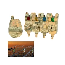 Lixada беспроводной светодиодный набор сигнализации для рыбалки с чехлом 4 сигнализатор клева для рыбалки+ 1 приемник