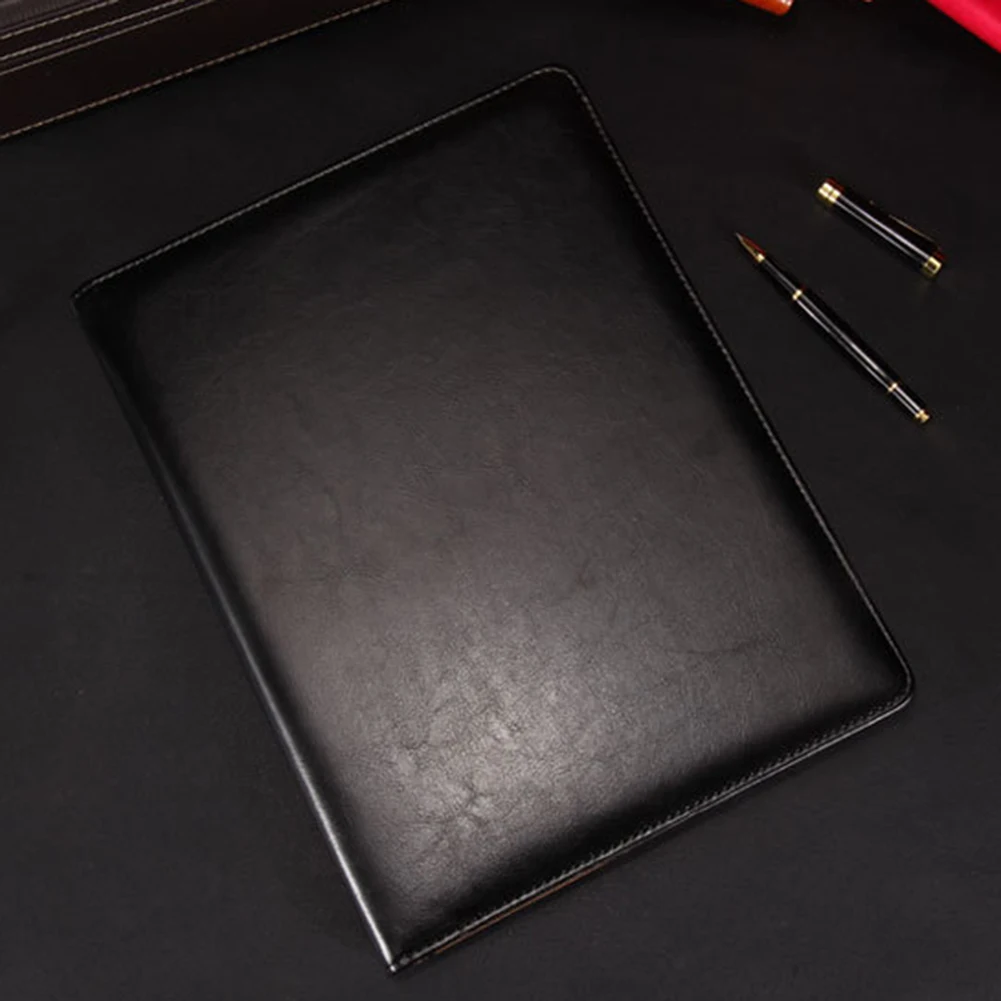 Tanie Biznes A4 PU karty folder organizator Faux Leather biurowe artykuły biurowe