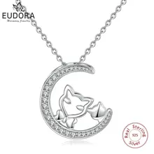 Ожерелье женское из серебра 925 пробы с кулоном в виде Луны